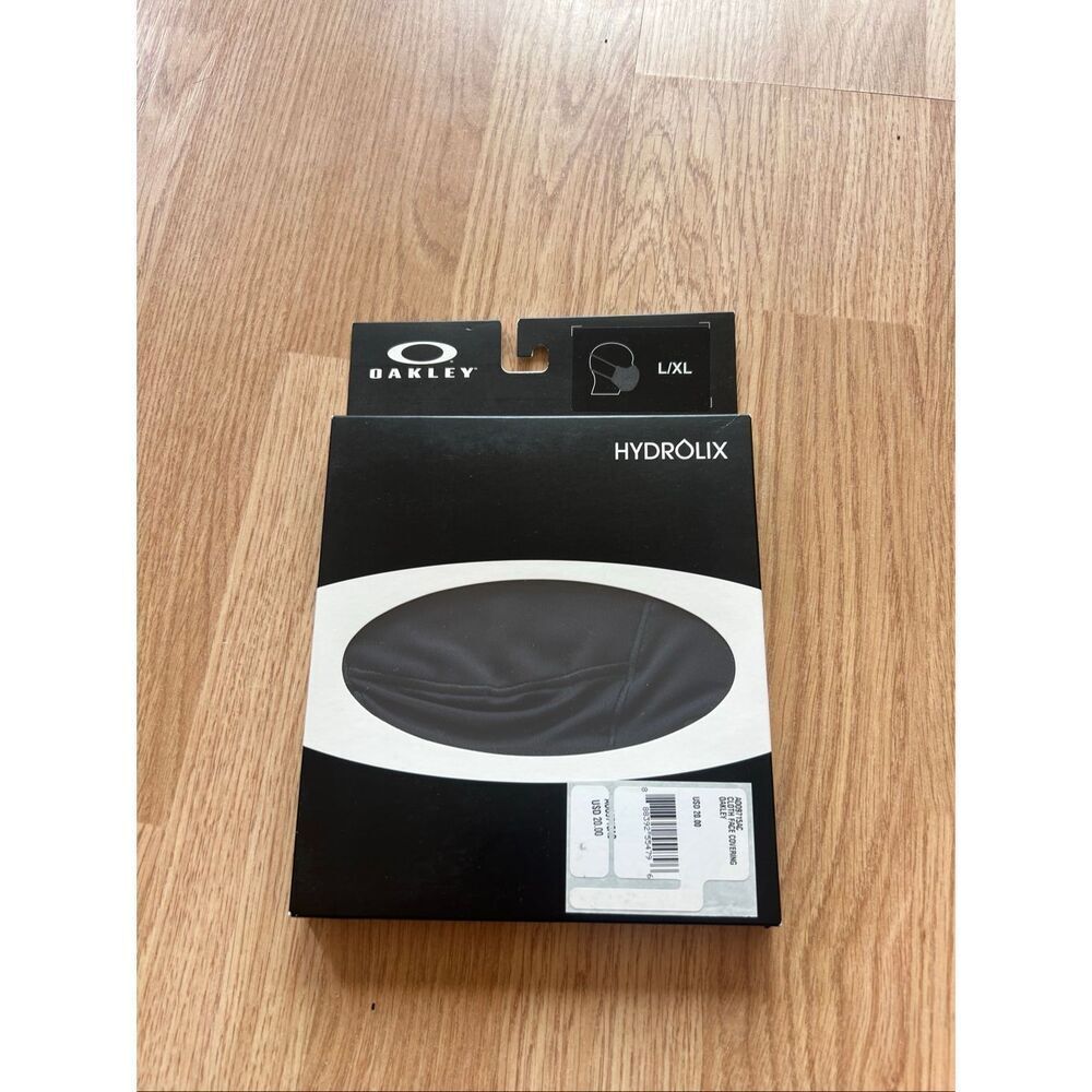Oakley Hydrolix Black Cloth Face Covering Adults L/XL NEW